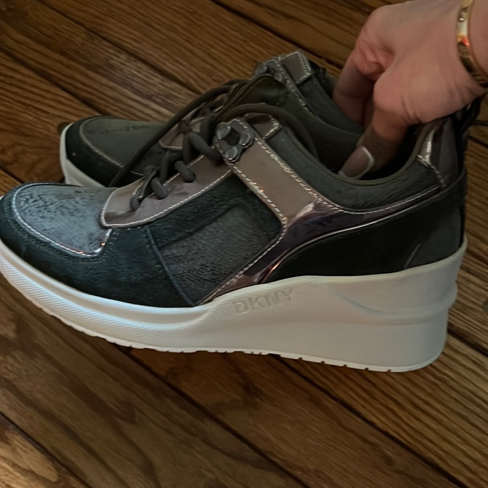 DKNY Wedge Sneakers size 8